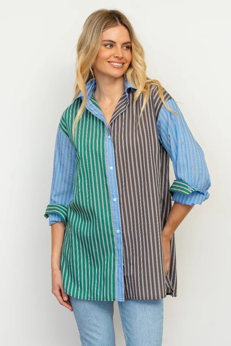 The Boyfriend Shirt - Chocolate Combo