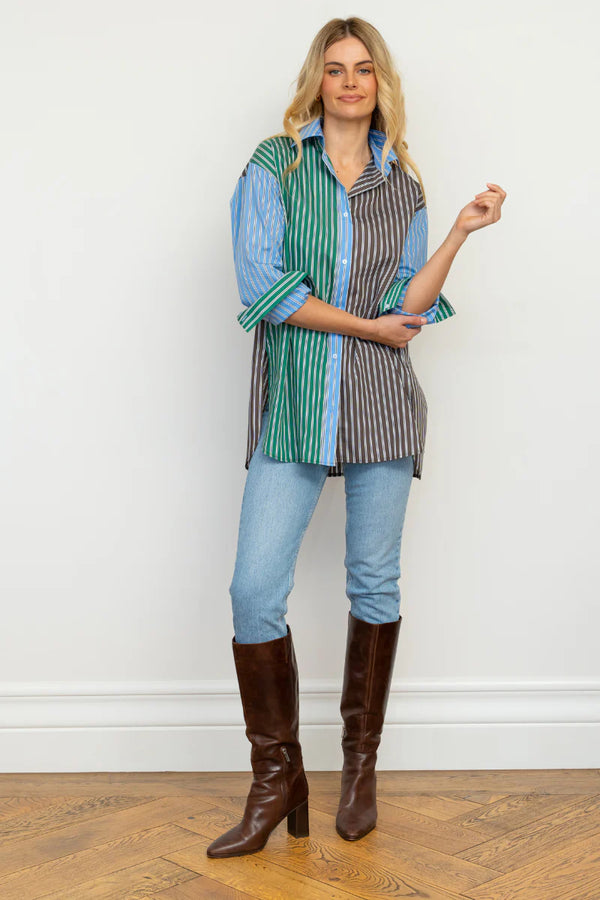 The Boyfriend Shirt - Chocolate Combo