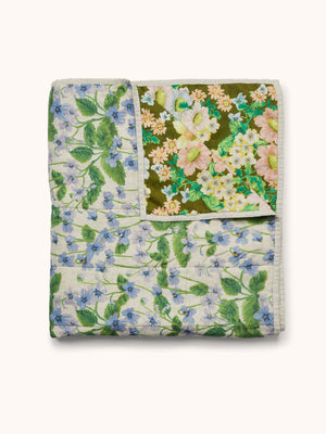 bonnie-neil-buttercup-olive-lilas-blue-quilted-throw