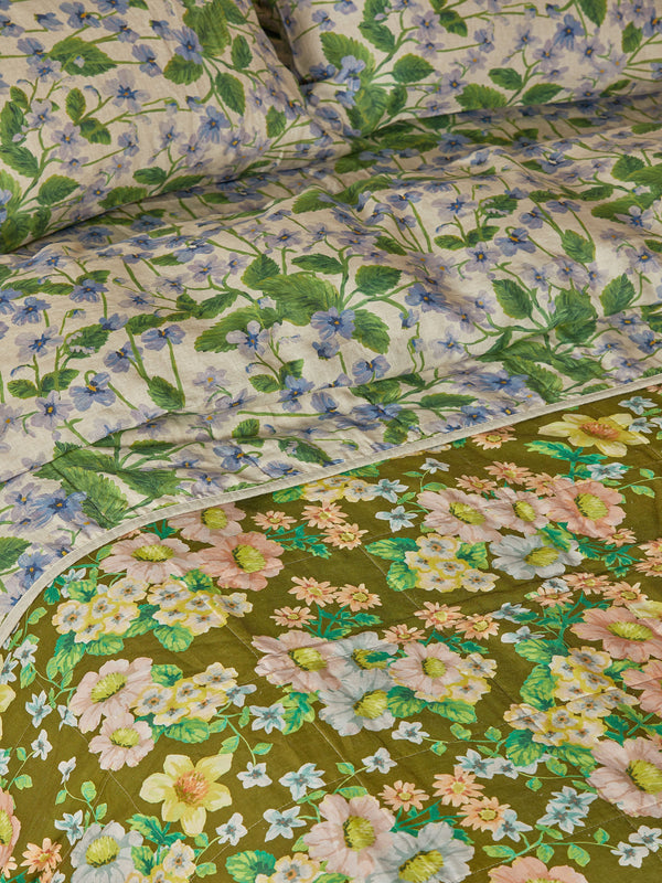 bonnie-neil-buttercup-olive-lilas-blue-quilted-throw