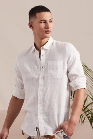 Hampton Long Sleeve Shirt - White