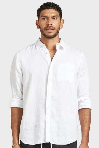 Hampton Long Sleeve Shirt - White