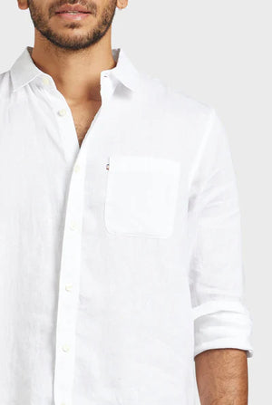 Hampton Long Sleeve Shirt - White