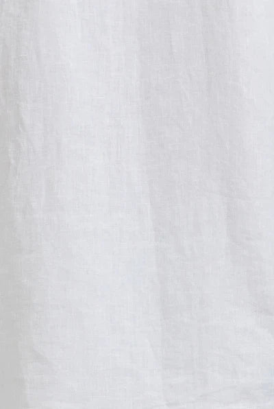 Hampton Linen Short Sleeve Shirt - White