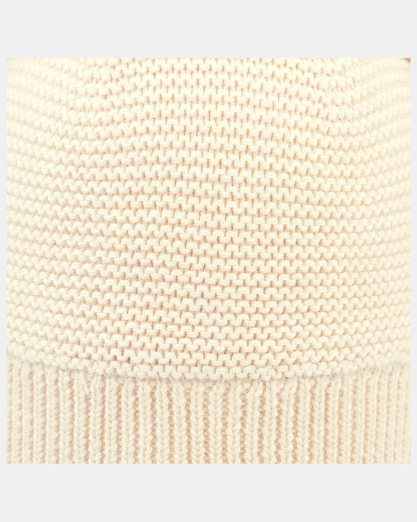 Beanie Snowy - Feather fabric details