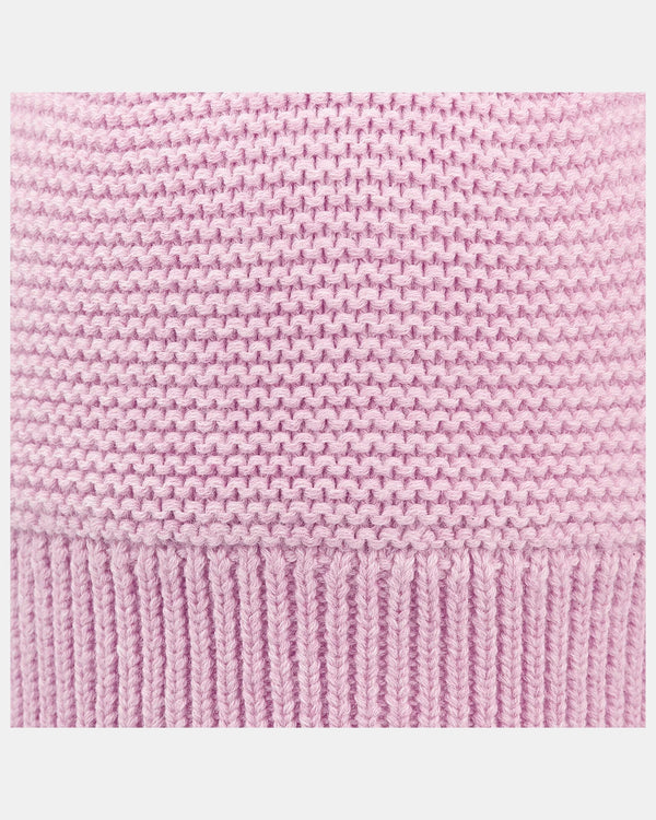 Beanie Snowy - Lavender fabric details