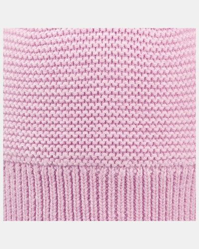 Beanie Snowy - Lavender fabric details