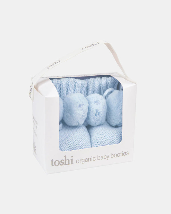 box with Organic Booties Marley