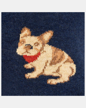 Organic Earmuff Storytime - Frenchie design details