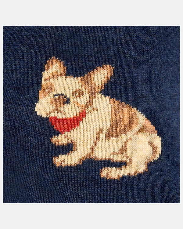 Organic Earmuff Storytime - Frenchie design details