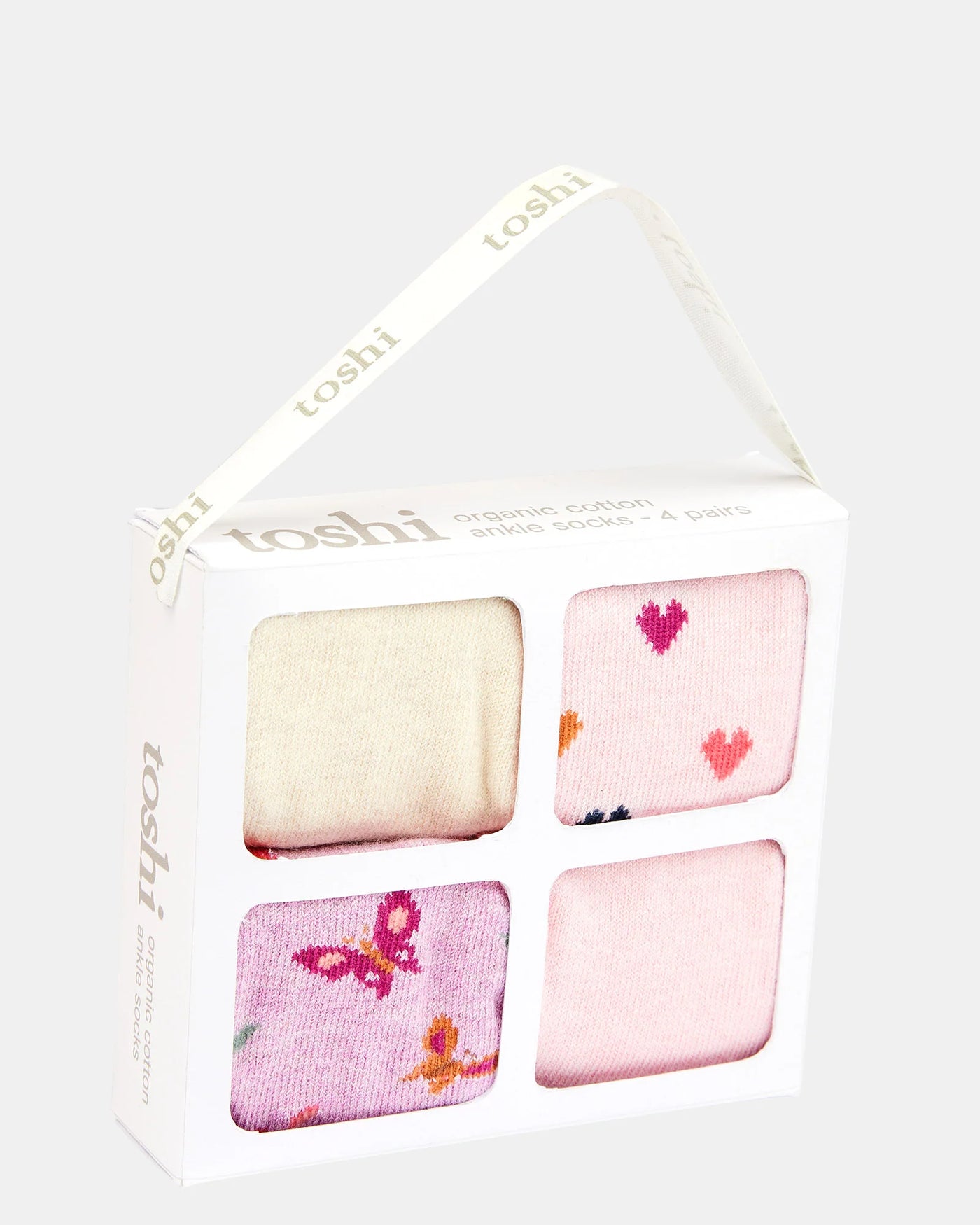 Organic Socks Gift Box Ankle - Sweetheart