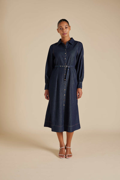 Carrie Dress - Indigo