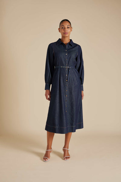 Carrie Dress - Indigo