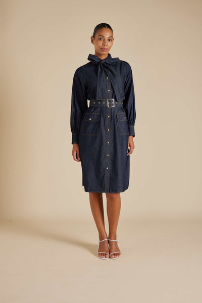 Carrie Dress - Indigo