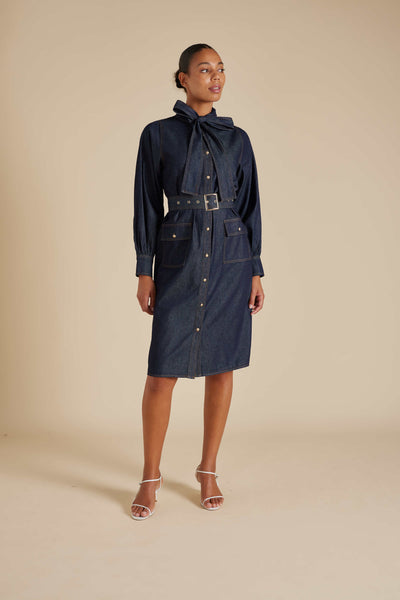 Carrie Dress - Indigo