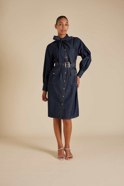 Carrie Dress - Indigo