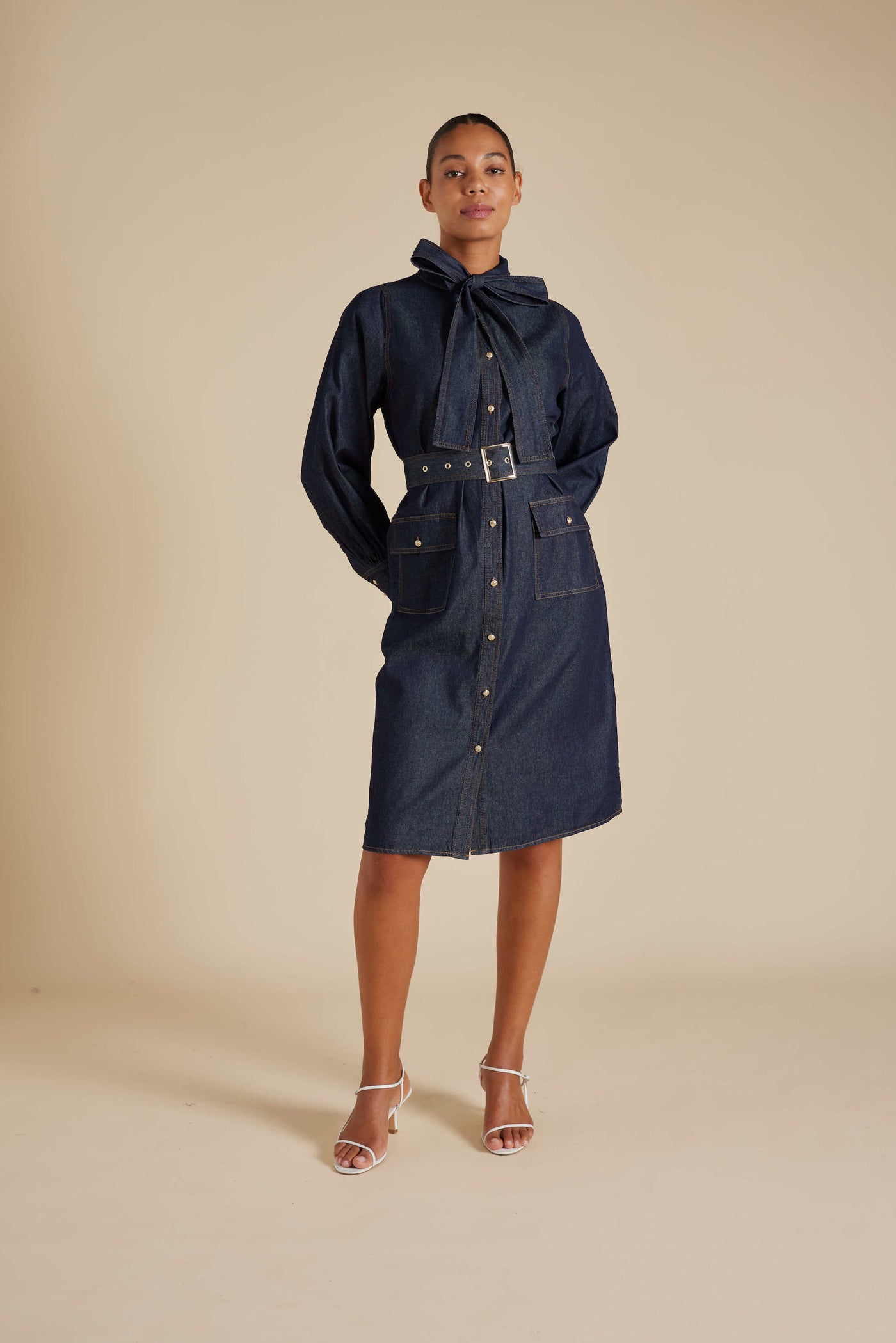 Carrie Dress - Indigo