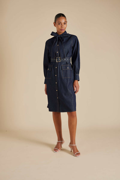 Carrie Dress - Indigo