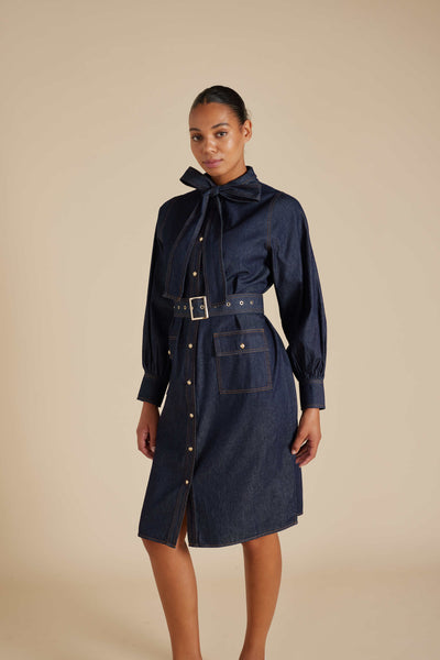 Carrie Dress - Indigo