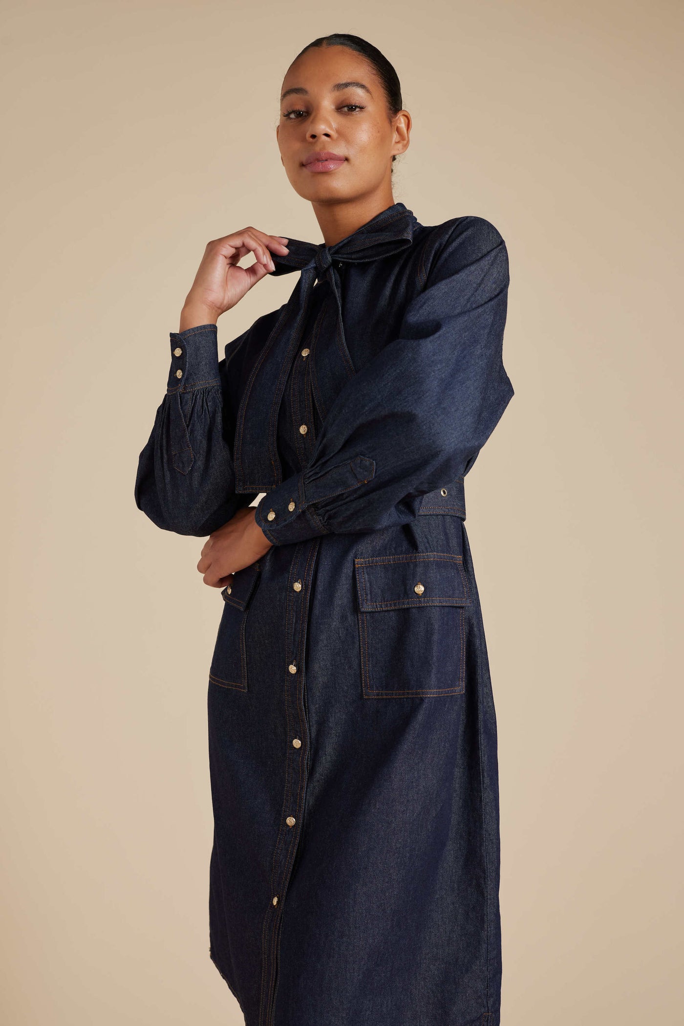 Carrie Dress - Indigo