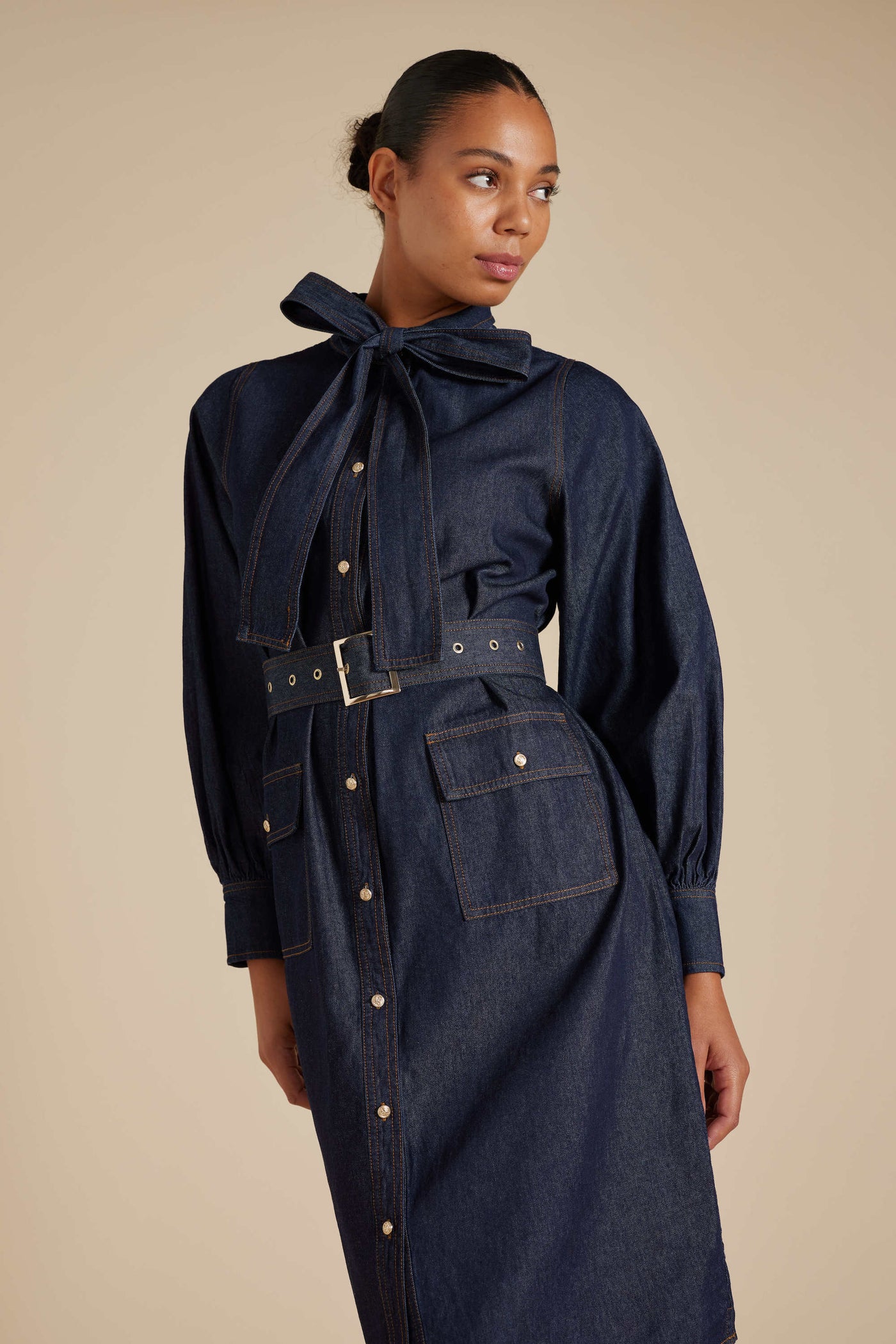 Carrie Dress - Indigo
