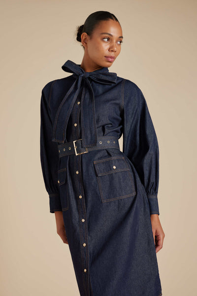 Carrie Dress - Indigo