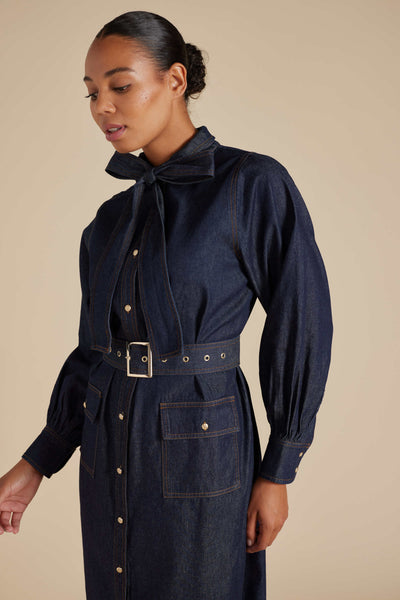Carrie Dress - Indigo