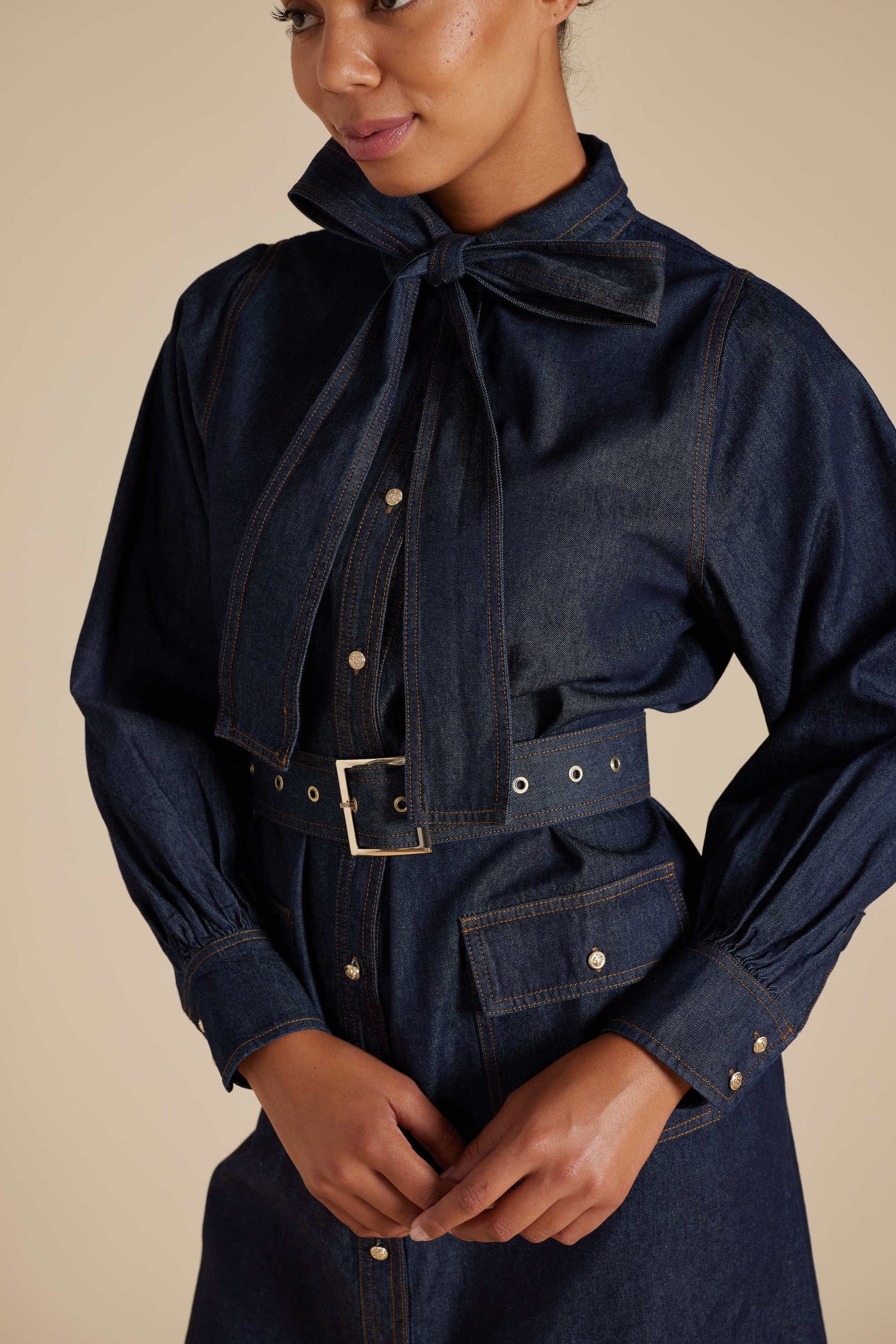 Carrie Dress - Indigo