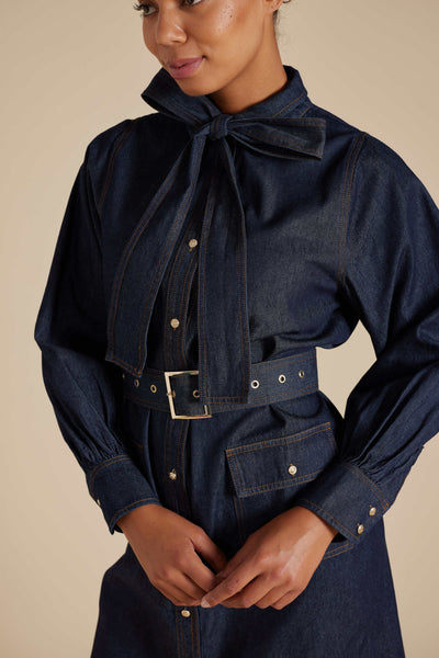 Carrie Dress - Indigo