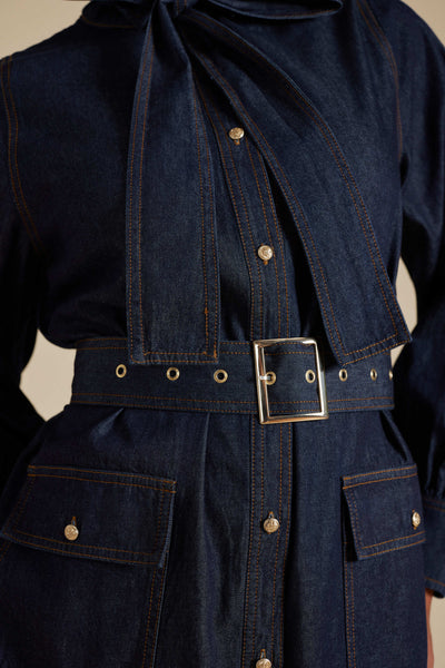 Carrie Dress - Indigo