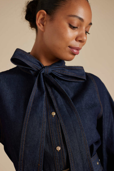 Carrie Dress - Indigo