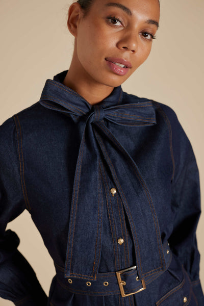 Carrie Dress - Indigo