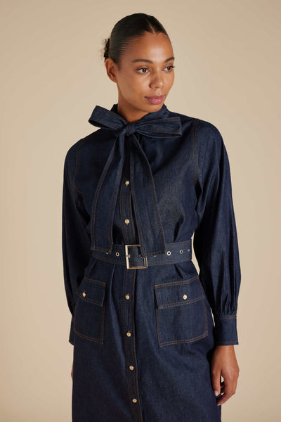 Carrie Dress - Indigo