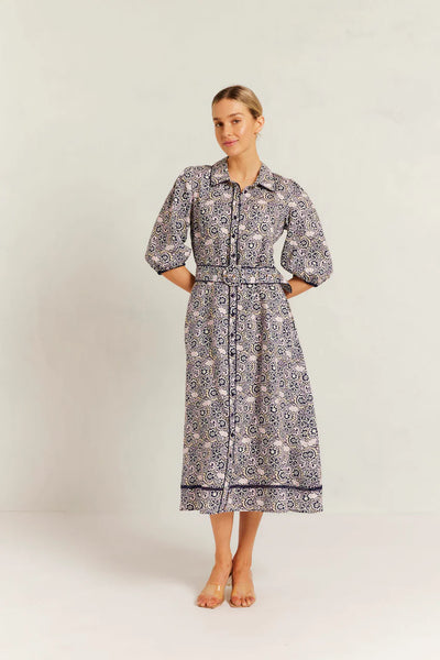 Chloe Dress Raya - Navy