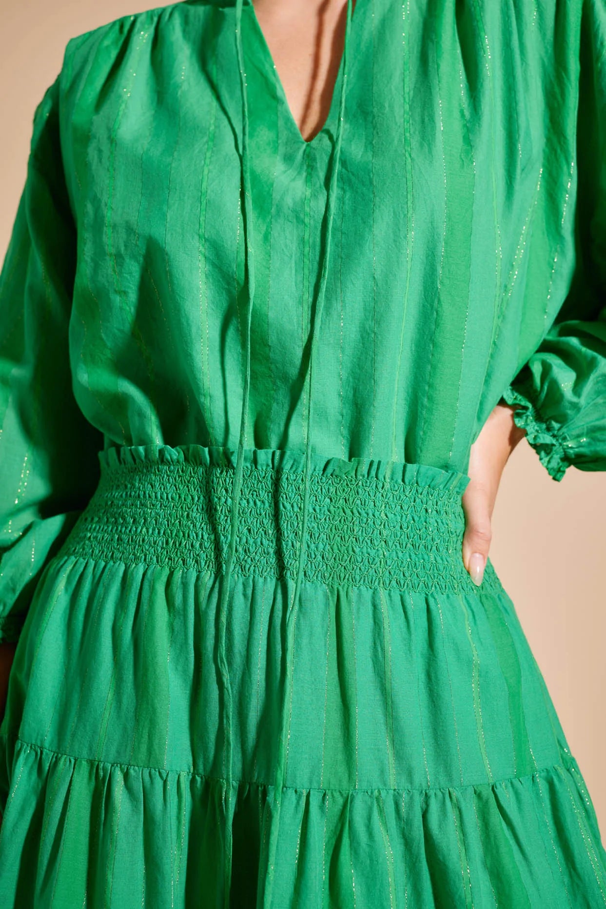 Edie Stripe Top - Green