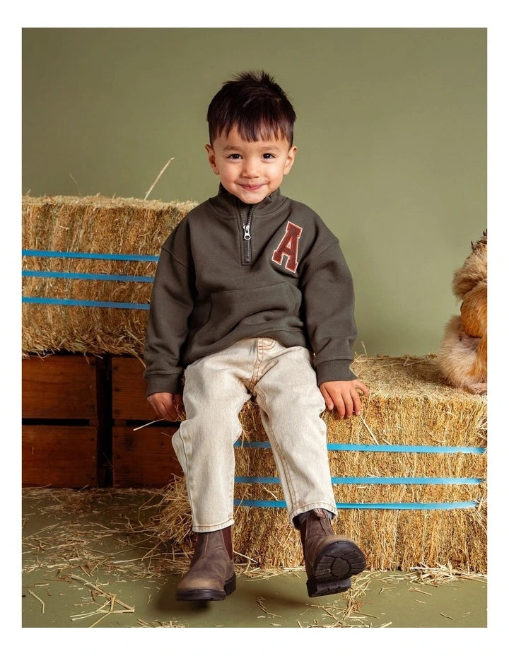 Woodlands 1/4 Zip - Khaki