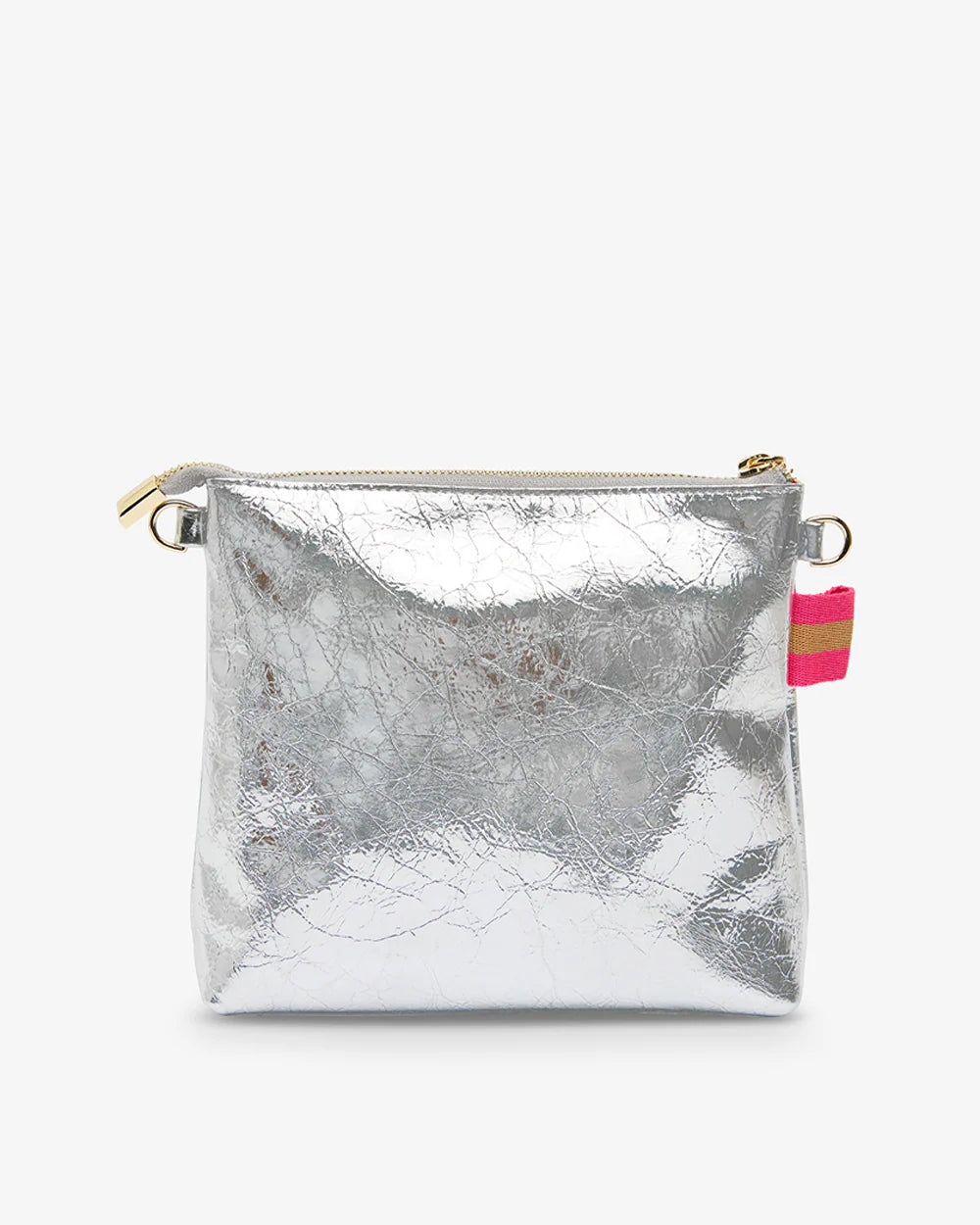 Alexis Crossbody - Silver Crinkle