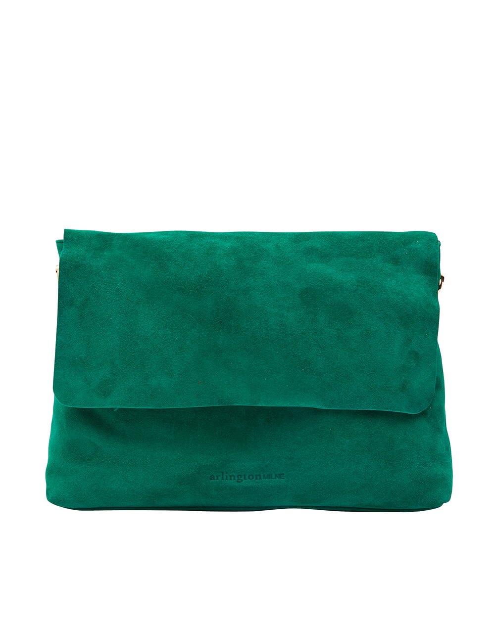 Amber Shoulder Bag - Emerald Suede