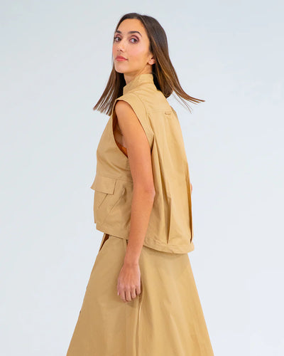 Clare Vest - Camel