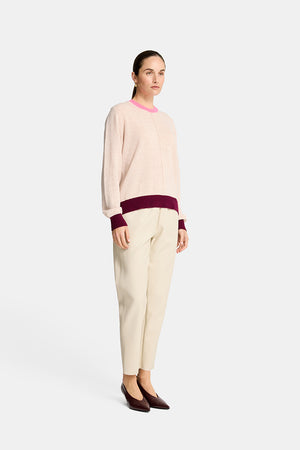 Hallie Crew Neck - Blush Mix