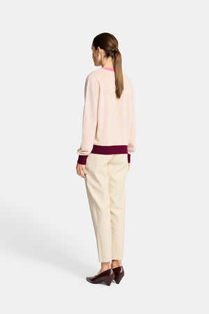 Hallie Crew Neck - Blush Mix