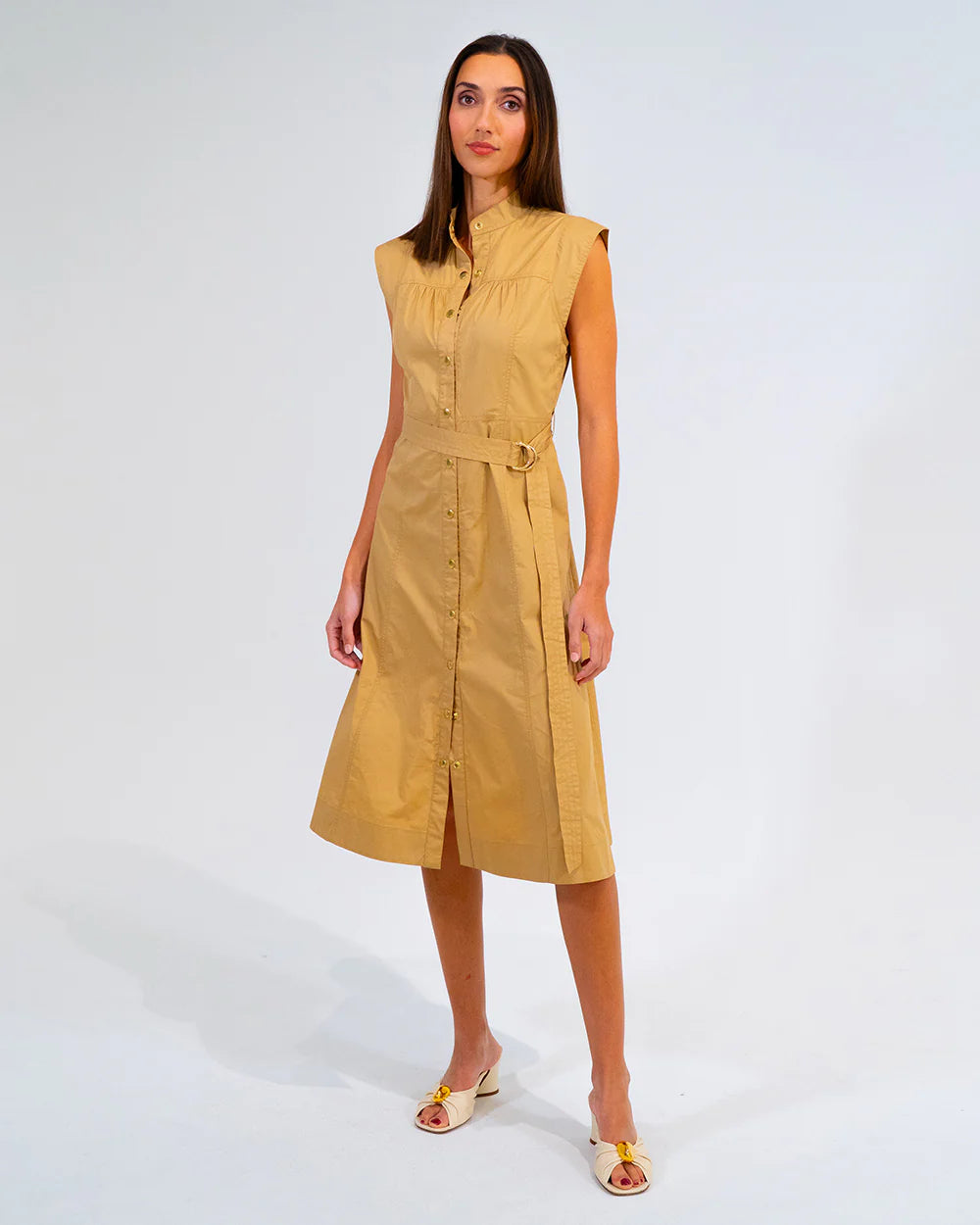 AM Iris Dress-Camel