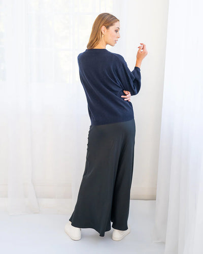 Josephine Bias Skirt - Navy