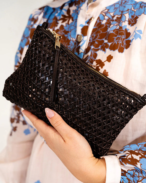 Molly Crossbody - Chocolate Weave