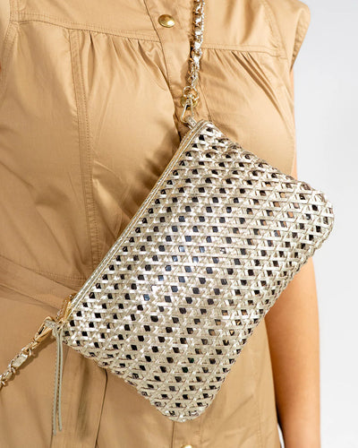 Molly Crossbody - Gold Weave