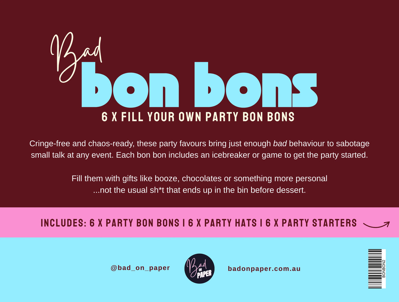Bad Bon Bons - Pink/Brown