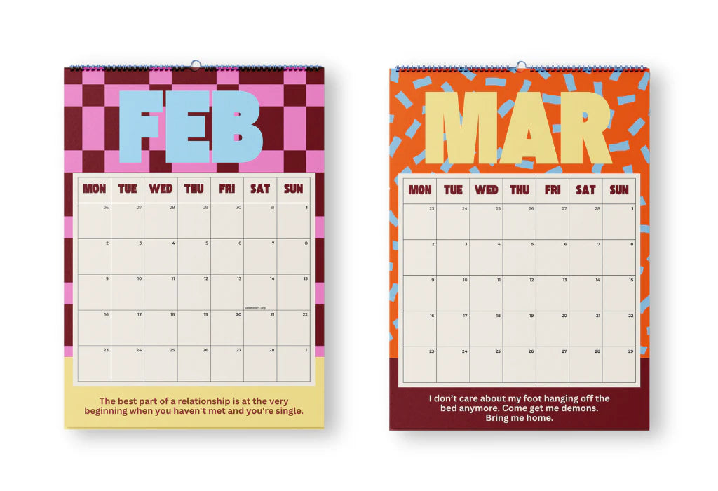 Bad on Paper Calendar 2026 (Spiral Medium)