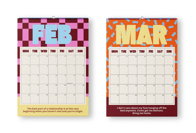 Bad on Paper Calendar 2026 (Spiral Medium)