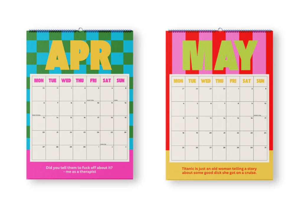 Bad on Paper Calendar 2026 (Spiral Medium)