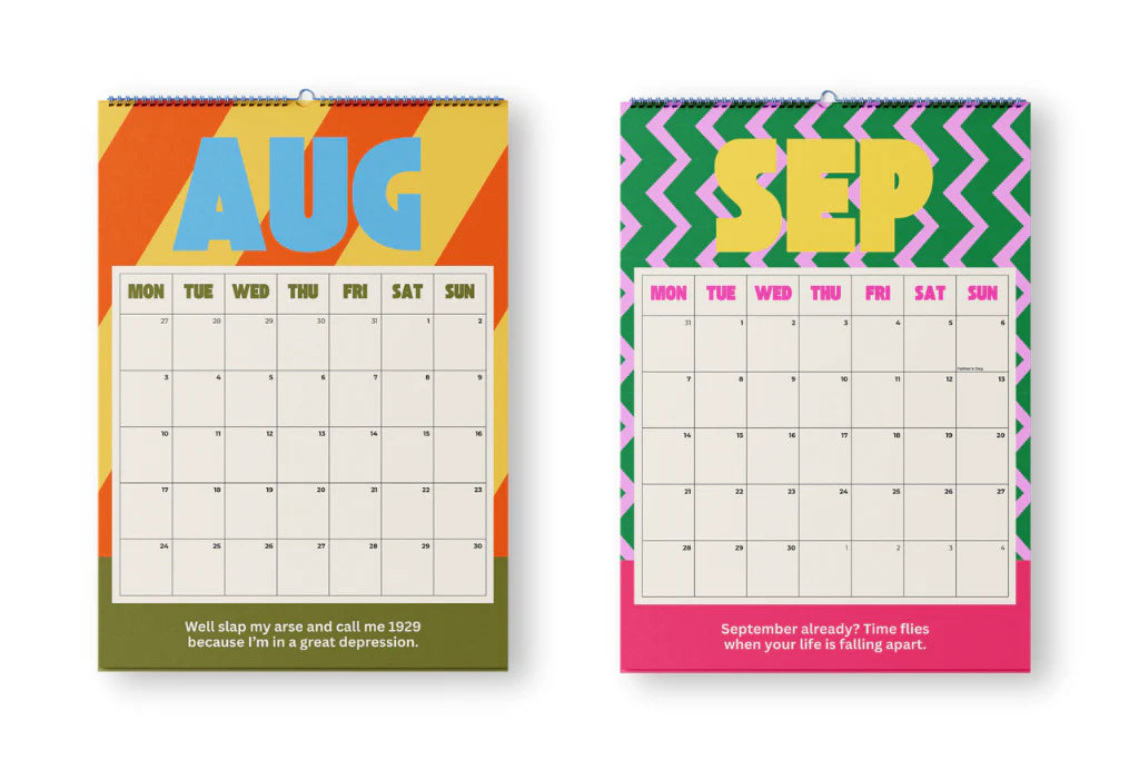 Bad on Paper Calendar 2026 (Spiral Medium)